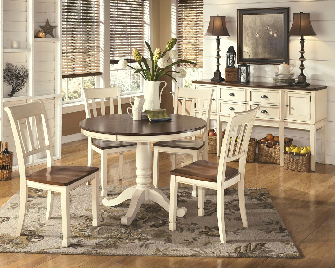Outlet 🧨 Ashley Furniture Chairs Whitesburg - Brown/cottage White - Dining Room Side Chair (2/cn) 🧨 5 Ashley Furniture Chairs Whitesburg - Brown/cottage White - Dining Room Side Chair (2/cn)