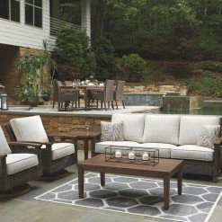 Ashley Furniture Paradise - Medium Brown - Sofa With Cushion Sofas