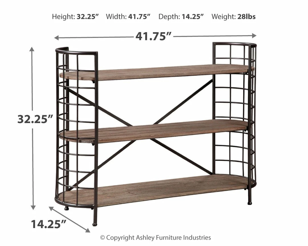 Flash Sale โจ Ashley Furniture Flintley - Brown/gunmetal - Bookcase ๐ 4 Ashley Furniture Flintley - Brown/gunmetal - Bookcase