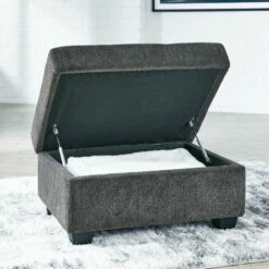 Signature Design By Ashley® Kitler - Smoke - Ottoman With Storage