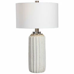 Accessories Uttermost Azariah White Crackle Table Lamp