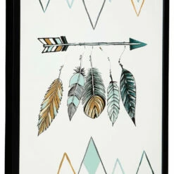 Ashley Furniture Adaley - Teal/white/gray - Wall Art Accessories