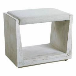 Best Pirce 🥰 Benches Uttermost Cabana White Small Bench ⭐ 10 Benches Uttermost Cabana White Small Bench