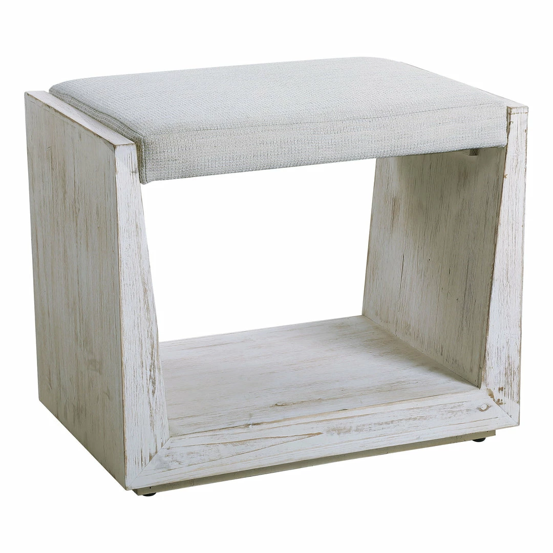 Best Pirce 🥰 Benches Uttermost Cabana White Small Bench ⭐ 5 Benches Uttermost Cabana White Small Bench