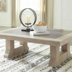 Ashley Furniture Hennington - Light Brown - Rectangular Cocktail Table