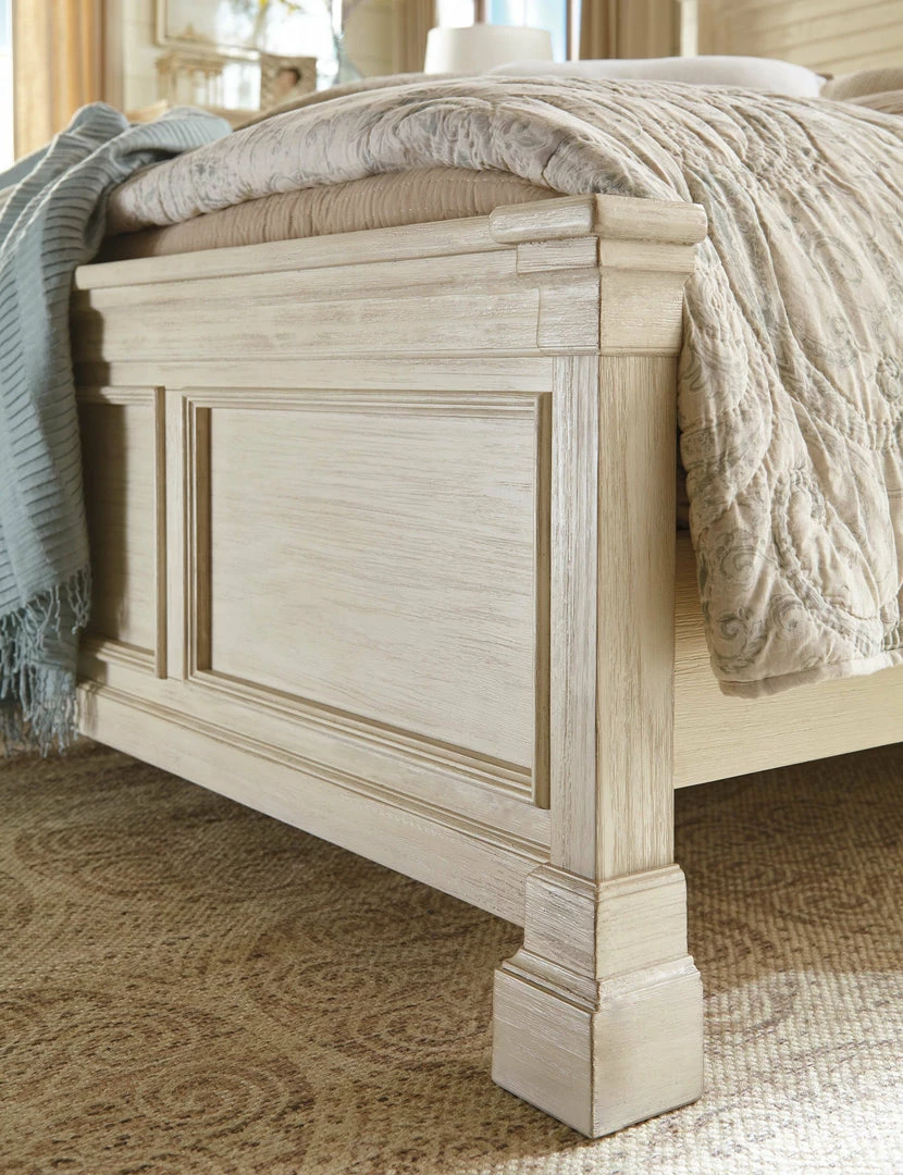 Budget 🌟 Signature Design By Ashley® Bolanburg - Antique White - King Panel Bed ⌛ 4 Signature Design By Ashley® Bolanburg - Antique White - King Panel Bed