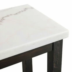 Ashley Furniture Dining Room Sets Anchorville - Dark Brown/white - Rect Drm Counter Tbl Set(4/cn)