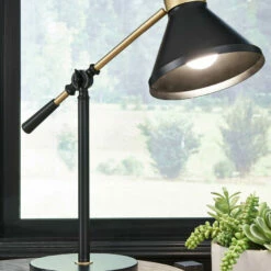 Brand new ❤️ Ashley Furniture Garville - Black/gold Finish - Metal Desk Lamp (1/cn) ❤️ 7 Ashley Furniture Garville - Black/gold Finish - Metal Desk Lamp (1/cn)