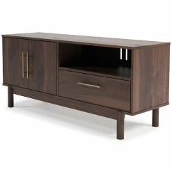 Best Sale 😍 Ashley Furniture Calverson - Mocha - Medium Tv Stand - Medium 😉 21 Ashley Furniture Calverson - Mocha - Medium Tv Stand - Medium