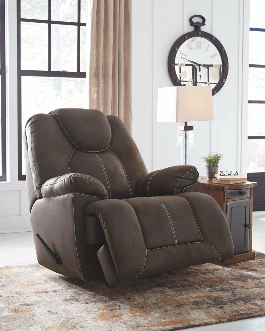 Hot Sale 🛒 Ashley Furniture Warrior - Coffee - Rocker Recliner ✔️ 8 Ashley Furniture Warrior - Coffee - Rocker Recliner