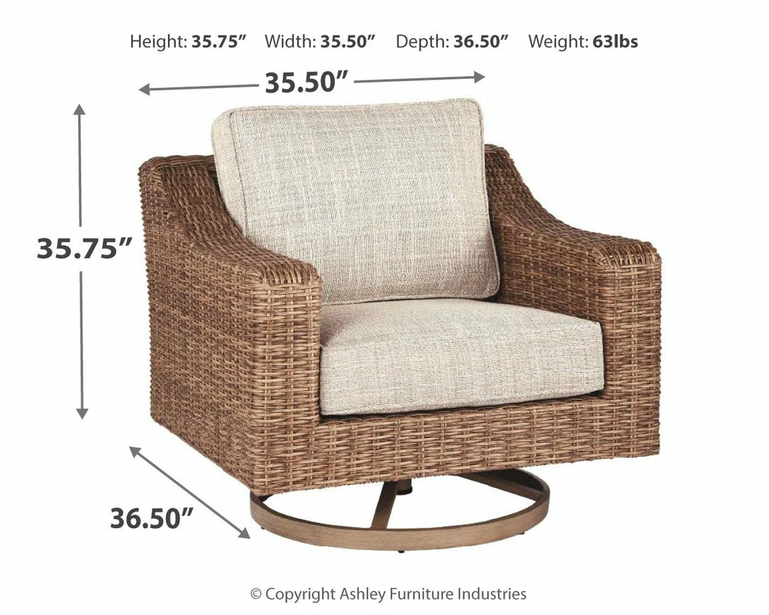 Coupon 🧨 Ashley Furniture Beachcroft - Beige - Swivel Lounge Chair (1/cn) 🎁 4 Ashley Furniture Beachcroft - Beige - Swivel Lounge Chair (1/cn)