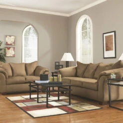 Ashley Furniture Darcy - Loveseat Contemporary - Stationary Loveseats