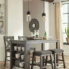 Best deal ✔️ Signature Design By Ashley® Dining Room Sets Caitbrook - Dark Gray - Rectangular Dining Room Counter Table, 2 Upholstered Stools, 2 Upholstered Barstools 🌟 2 Signature Design By Ashley® Dining Room Sets Caitbrook - Dark Gray - Rectangular Dining Room Counter Table, 2 Upholstered Stools, 2 Upholstered Barstools