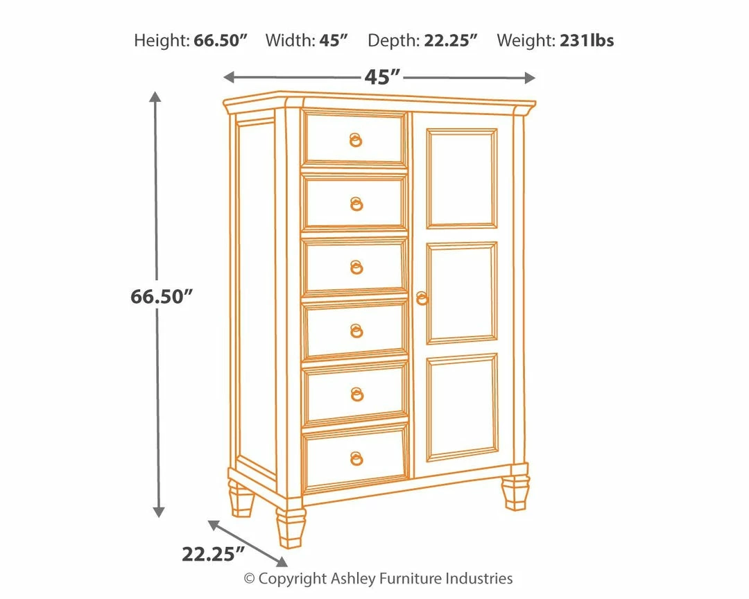 Buy 😍 Ashley Furniture Prentice - White - Door Chest Chests 🎉 7 Ashley Furniture Prentice - White - Door Chest Chests