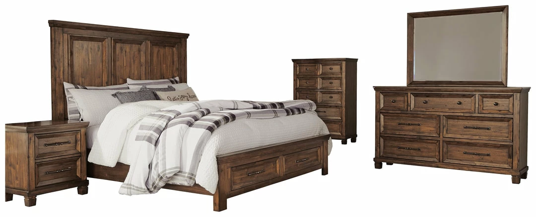 Promo 🥰 Ashley Furniture Royard - Warm Ultimate Best In Class 👗 Dresser, Mirror 🥰 6 Ashley Furniture Royard - Warm Ultimate Best In Class Dresser, Mirror