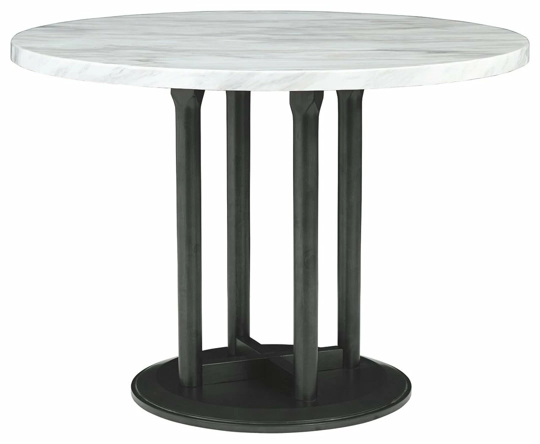 New ๐ Ashley Furniture Centiar - White - Round Dining Room Table ๐ 3 Ashley Furniture Centiar - White - Round Dining Room Table