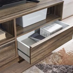 Ashley Furniture TV Stands Shallifer - Brown - Medium Tv Stand