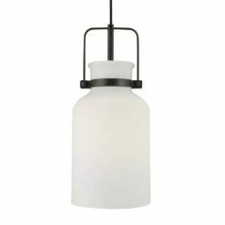 Accessories Uttermost Lansing White 1 Light Mini Pendant