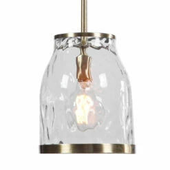 Accessories Uttermost Crossley 1 Light Glass Mini Pendant