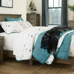 Ashley Furniture Shamryn - Grayish Brown - Twin Panel Bed