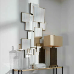 Accessories Uttermost Soren Copper Squares Mirror