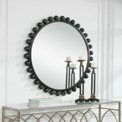 Uttermost Cyra Black Round Mirror Accessories