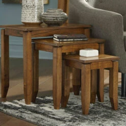 Ashley Furniture Tables Brentmond - Brown - Accent Table Set (3/cn)