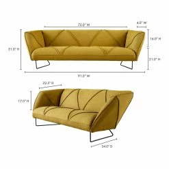 Moe's Home Collection Hexo Sofa Dijon