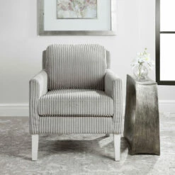Chairs Uttermost Cavalla Gray Accent Chair