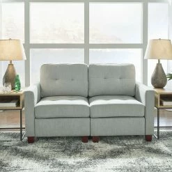 Signature Design By Ashley® Sectionals Edlie - Ready To Assemble Left Arm Facing Corner Chair, Armless Chair, Wedge, Armless Chair, Right Arm Facing Corner Chair Sectional