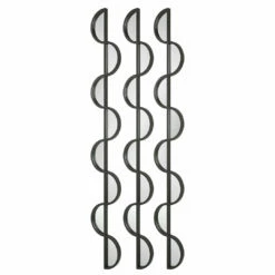 Uttermost Wisp Mirrored Iron Wall Decor, S/3