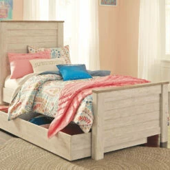 Ashley Furniture Willowton - Panel Headboard Headboards