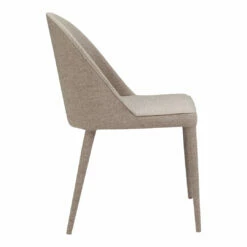 Moe's Home Collection Chairs Burton Fabric Dining Chair Light Grey-m2