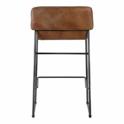 Moe's Home Collection Stools Starlet Counter Stool Open Road Brown Leather-m2
