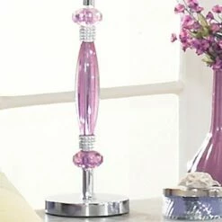 Ashley Furniture Nyssa - Purple - Metal Table Lamp (1/cn) Accessories