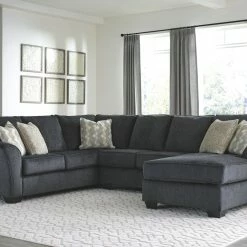 Signature Design By Ashley® Eltmann - Left Arm Facing Corner Chaise, Armless Loveseat, Right Arm Facing Sofa With Corner Wedge Sectional Sectionals
