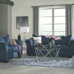 Ashley Furniture Darcy - Loveseat Contemporary - Stationary Loveseats