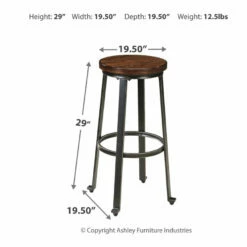 Ashley Furniture Challiman - Rustic Ultimate Best In Class Stool (2/CN)