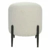 Uttermost Arles White Shearling Ottoman