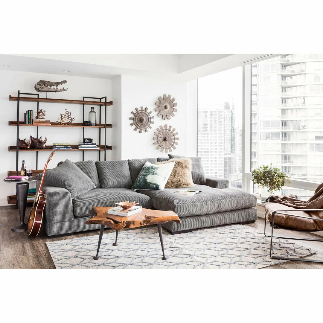 Best Sale 🧨 Moe's Home Collection Plunge Sectional Charcoal 🔥 4 Moe's Home Collection Plunge Sectional Charcoal