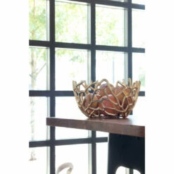 Moe's Home Collection Table Decor Nest Bowls Gold Set Of 2