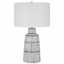 Accessories Uttermost Breton Nautical Stripe Table Lamp