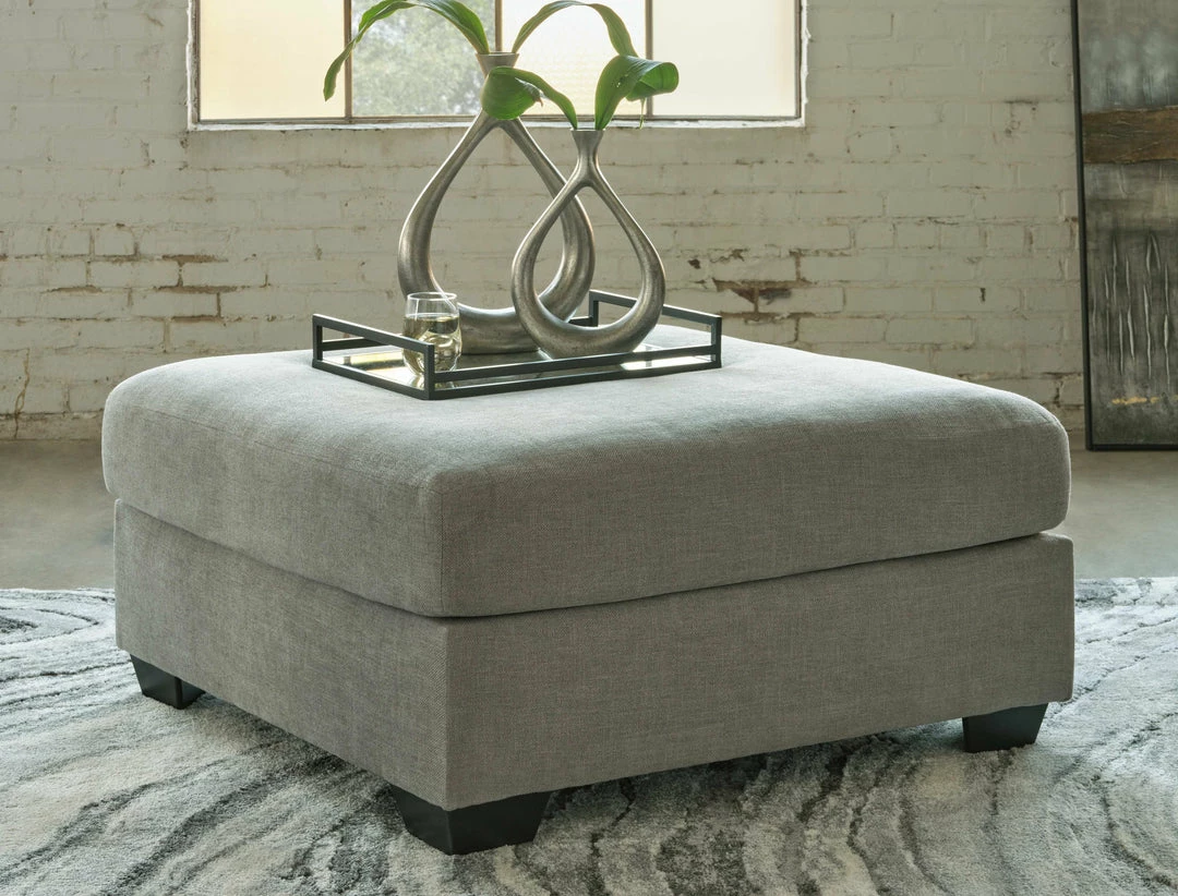 Coupon 🛒 Ashley® Keener - Pearl Silver - Oversized Accent Ottoman 🌟 4 Ashley® Keener - Pearl Silver - Oversized Accent Ottoman