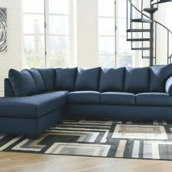 Signature Design By Ashley® Sectionals Darcy - Left Arm Facing Corner Chaise, Right Arm Facing Sofa Sectional