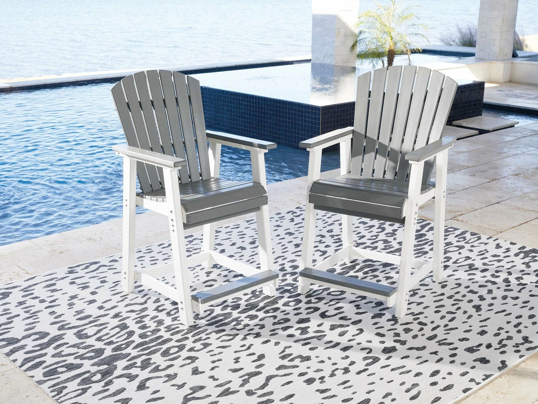 Flash Sale ❤️ Signature Design By Ashley® Transville - Gray / White - 5 Pc. - Dining Set With Chairs Outdoor Sets 💯 9 Signature Design By Ashley® Transville - Gray / White - 5 Pc. - Dining Set With Chairs Outdoor Sets