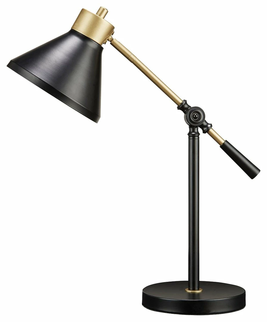 Brand new ❤️ Ashley Furniture Garville - Black/gold Finish - Metal Desk Lamp (1/cn) ❤️ 3 Ashley Furniture Garville - Black/gold Finish - Metal Desk Lamp (1/cn)