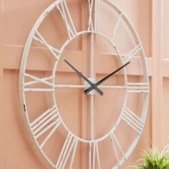 Ashley Furniture Paquita - Antique White - Wall Clock Accessories