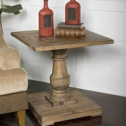 Discount 😀 Uttermost Stratford Pedestal End Table ⌛ 5 Uttermost Stratford Pedestal End Table