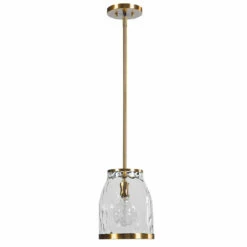 Accessories Uttermost Crossley 1 Light Glass Mini Pendant