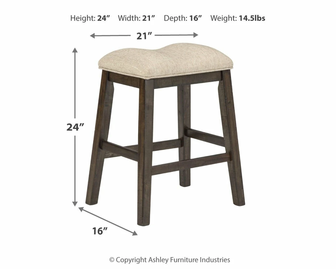 Promo 👏 Ashley Furniture Rokane - Light Brown - Upholstered Stool (2/cn) Stools 🔔 5 Ashley Furniture Rokane - Light Brown - Upholstered Stool (2/cn) Stools